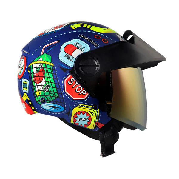 CASCO SHAFT ABIERTO 212 BAGGAGE AZ.M RJ. VISOR SM.CL.IR.RJ /  S