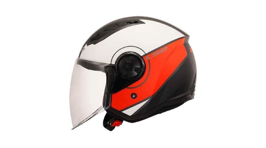 CASCO LS2 ABIERTO OF616 AIRFLOW II S COVER MATT WHITE RED