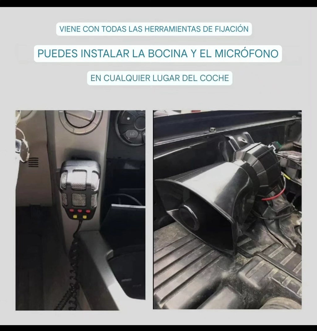 MEGAFONO SIRENA POLICIAL CARRO