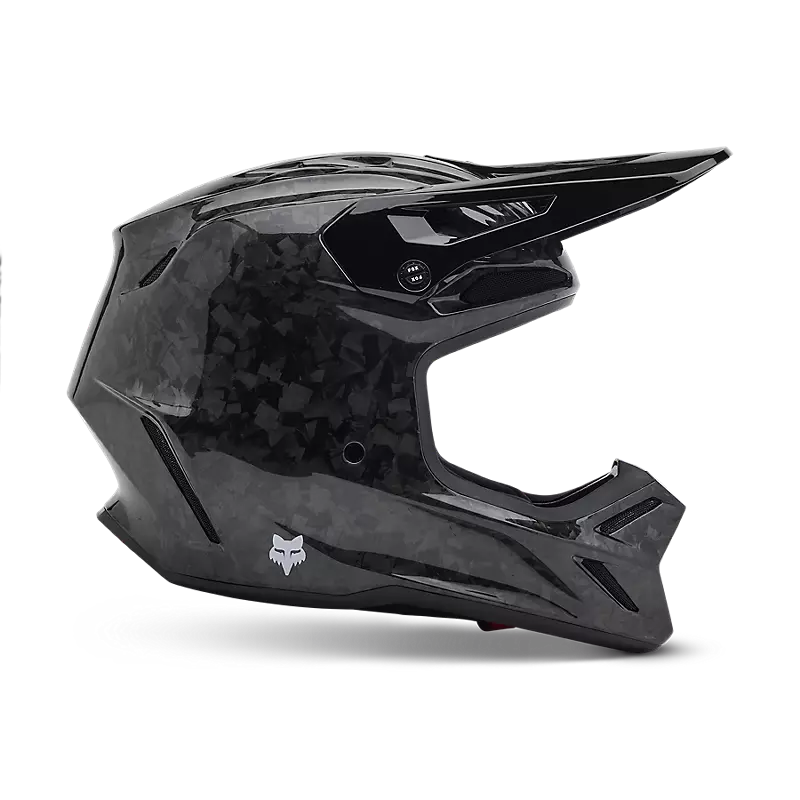 Casco Fox V3 Rs Carbon Color Negro Sólido  31361-001-