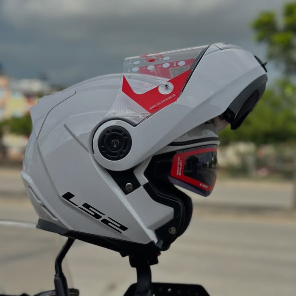 CASCO LS2 ABATIBLE FF345 SOLID GLOSS GLOSS WHITE