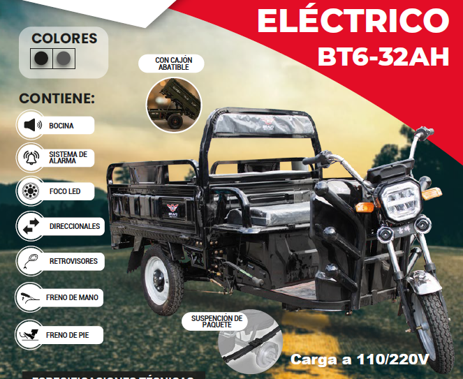 MOTO ELÉCTRICA BT6 -32AH
