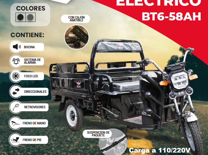 MOTO ELECTRICA BT6 -58AH