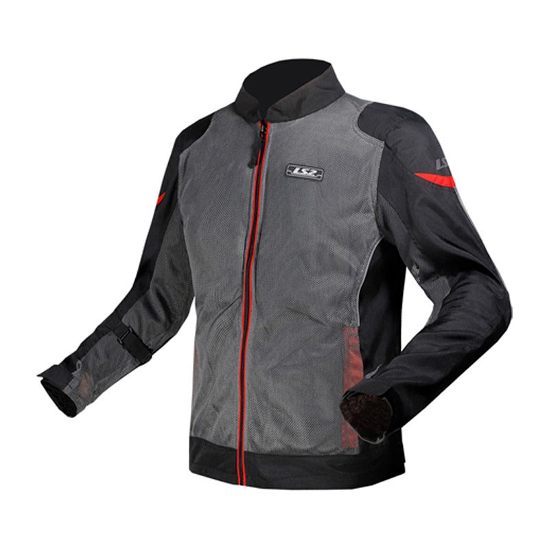 CHAQUETA LS2 AIRY EVO GREY BLACK RED / S