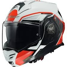 CASCO LS2 ABATIBLE FF901 ADVANT X METRYK GLOSS WHITE RED