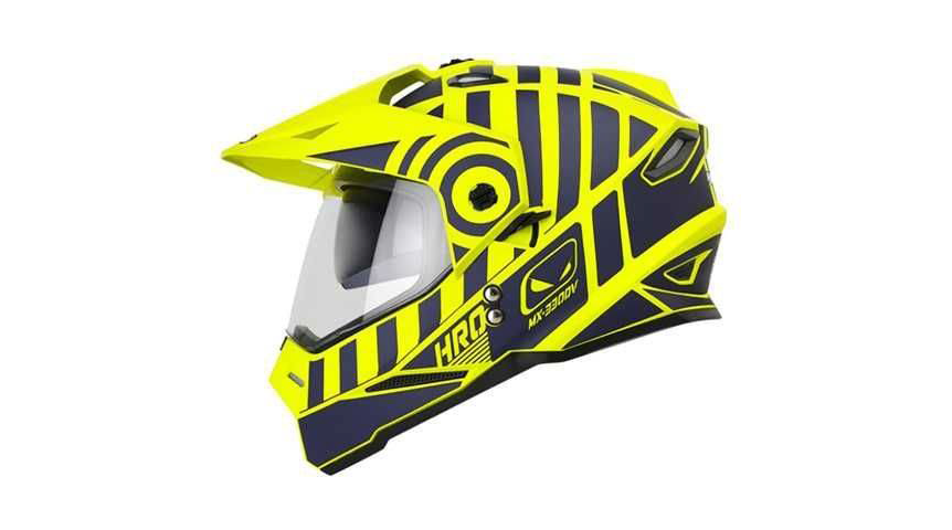 CASCO HRO DOBLE PROPOSITO MX330DV ALREADY AM.N.M AZ.NAVY VISOR TR / L-XL