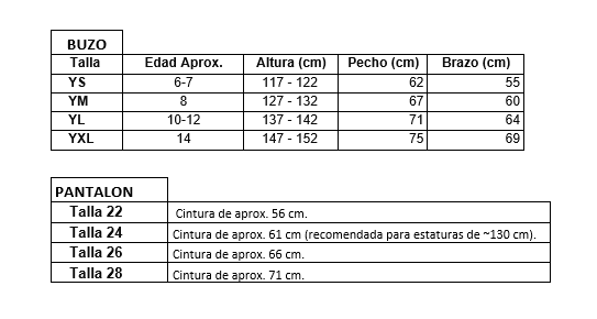 TRAJE DE NIÑO 180 YTH STATK