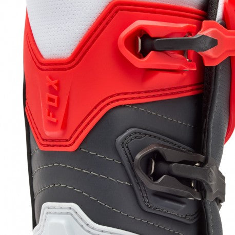 Botas Infantiles Fox Comp Color Blanco / Rojo Fluor