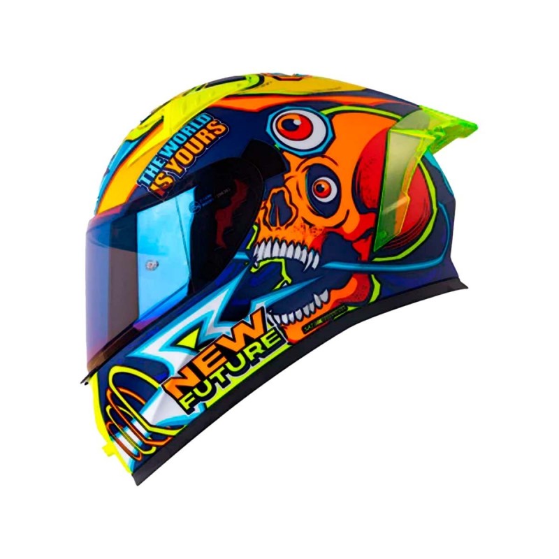 CASCO SHAFT INTEGRAL 526 SP EVO LUCKY AZ.OS.B BL. VISOR SM.CL.IR.AZ / M-L-XL