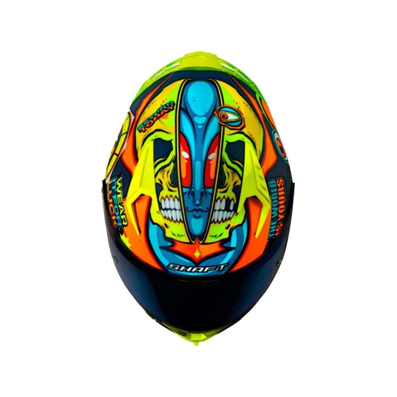 CASCO SHAFT INTEGRAL 526 SP EVO LUCKY AZ.OS.B BL. VISOR SM.CL.IR.AZ / M-L-XL