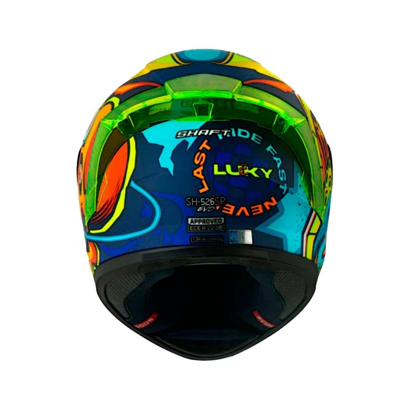 CASCO SHAFT INTEGRAL 526 SP EVO LUCKY AZ.OS.B BL. VISOR SM.CL.IR.AZ / M-L-XL