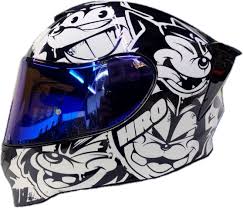 CASCO HRO INTEGRAL 506 SP BLACK CAT N.B BL. VISOR SM.CL.IR.AZ / L-XL