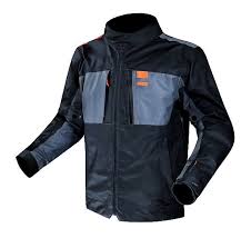 CHAQUETA LS2 TITANIUM BLUE HI-VI ORANGE