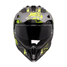 CASCO LS2 DOBLE PROPÓSITO MX702 PIONEER II RANGI H-V YELLOW
