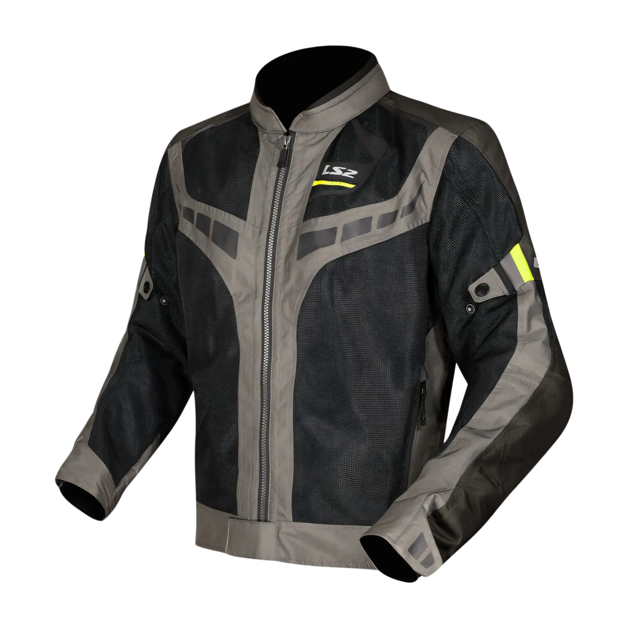 CHAQUETA LS2 GARDA AIR GREEN BLACK HI-VI YELLOW / S