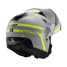 CASCO LS2 ABATIBLE FF908 STROBE II AUTOX GREY H-V YELLOW