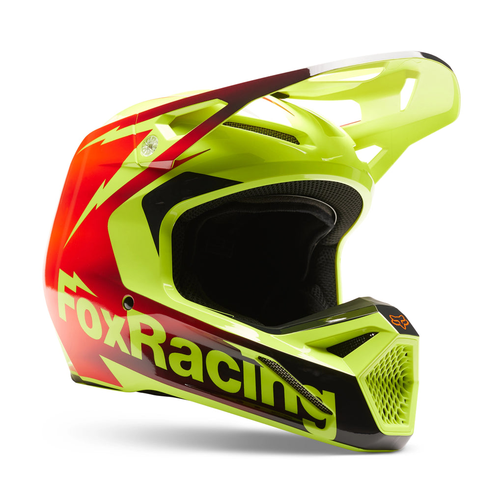 Casco moto Fox V1 Statk Rojo/Amarillo 30440-080