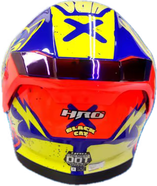 CASCO HRO INTEGRAL 506 SP BLACK CAT AZ.B AM.N VISOR SM.CL.IR.AZ  / M-L