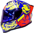CASCO HRO INTEGRAL 506 SP BLACK CAT AZ.B AM.N VISOR SM.CL.IR.AZ  / M-L