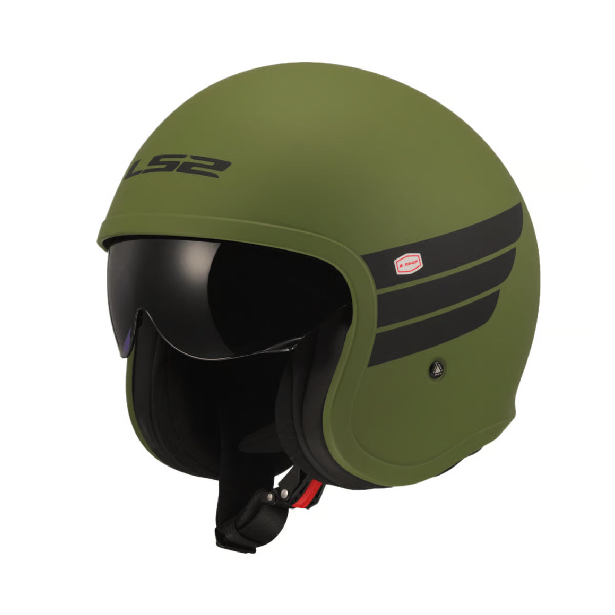 CASCO LS2 ABIERTO OF599 SPITFIRE II RETRO MATT MILYTARY GREEN