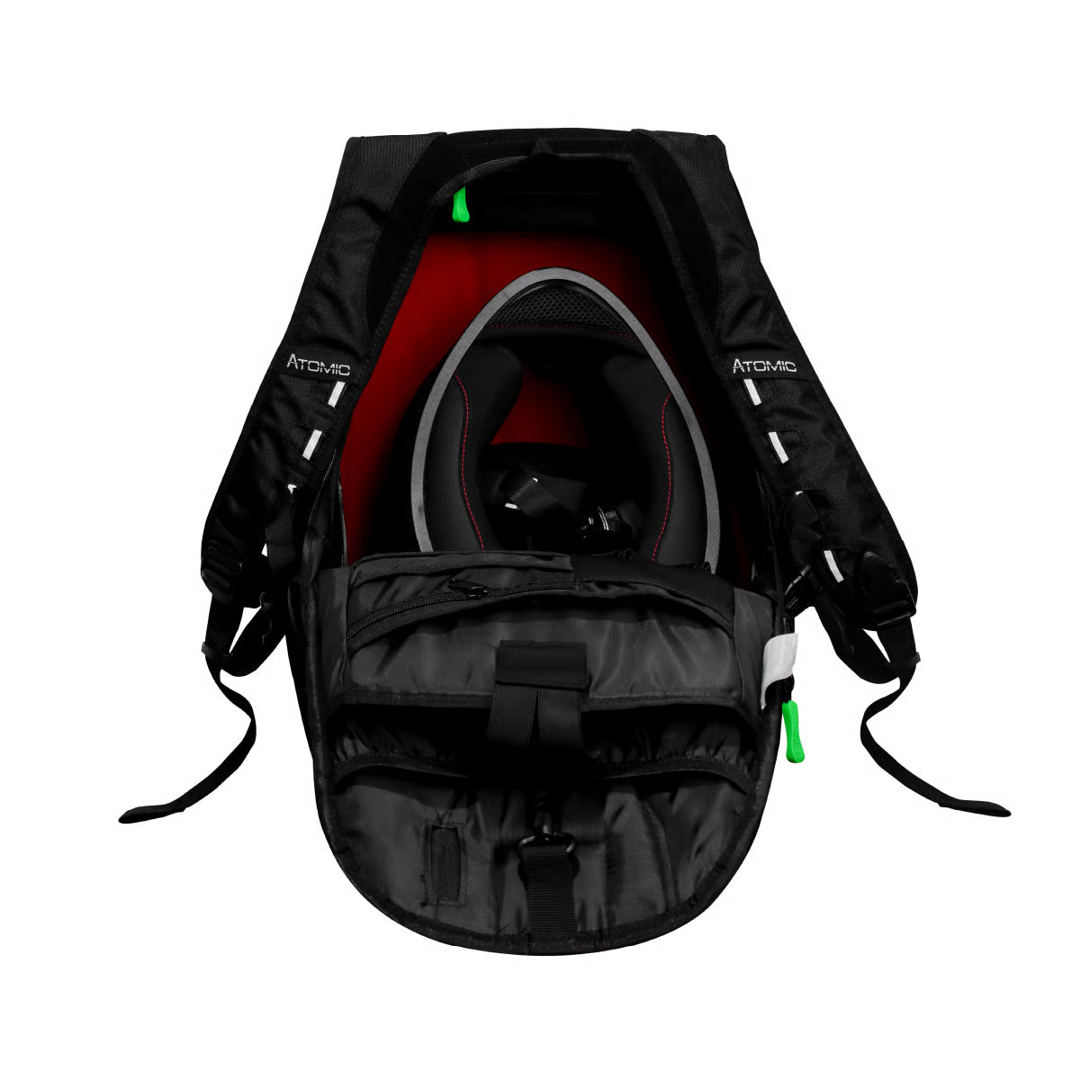 MOCHILA RACING ATOMIC JETPACK EXPANDIBLE 30 A 35 LTS - NEGRO