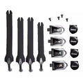 Kit Correas Botas Fox Instinct Color Negro