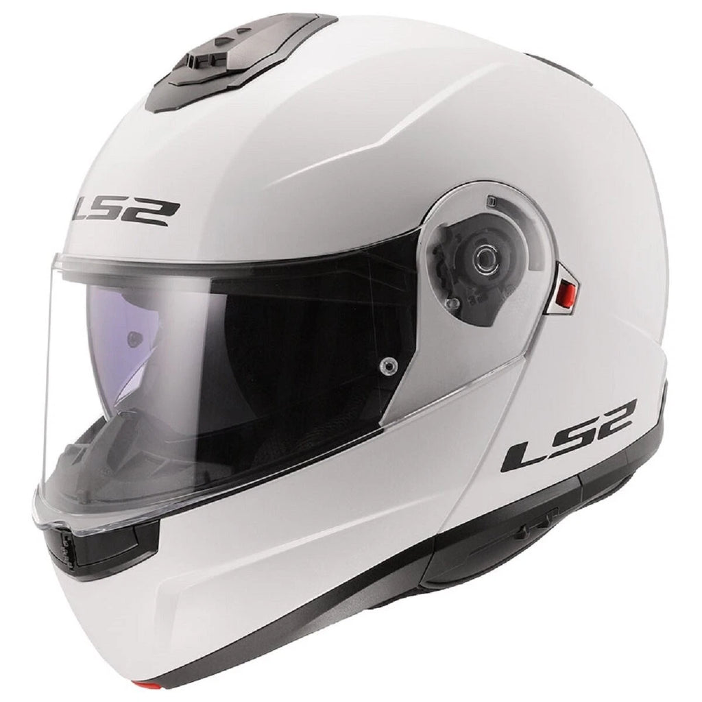 CASCO LS2 ABATIBLE FF908 STROBE II GLOSS WHITE