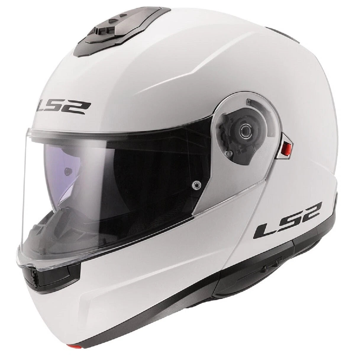 CASCO LS2 ABATIBLE FF908 STROBE II GLOSS WHITE