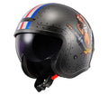 CASCO LS2 ABIERTO OF599 SPITFIRE II BOMBRIDER BRUSHED ALLOY
