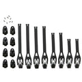 Kit de correas de hebilla de repuesto Fox Racing Negro Comp 5/comp 5y/comp 3y