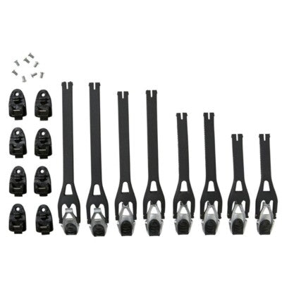 Kit de correas de hebilla de repuesto Fox Racing Negro Comp 5/comp 5y/comp 3y
